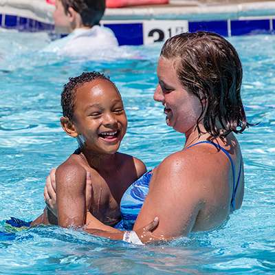 summer camp with swimming