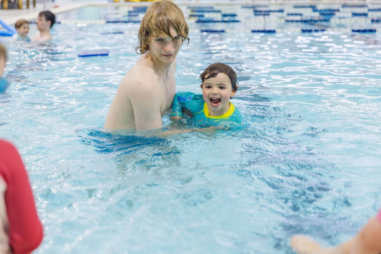 Swimming lessons at DC summer camp