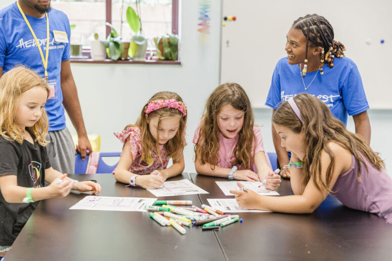 Arts and crafts at Headfirst Summer Camps for kids