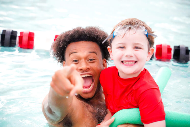 Counselor and camper at science camps for kids in DC, Maryland and Virginia