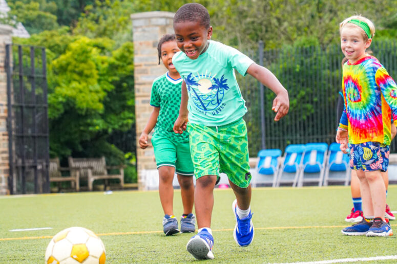 Kids participating in structured activities at DC summer camps