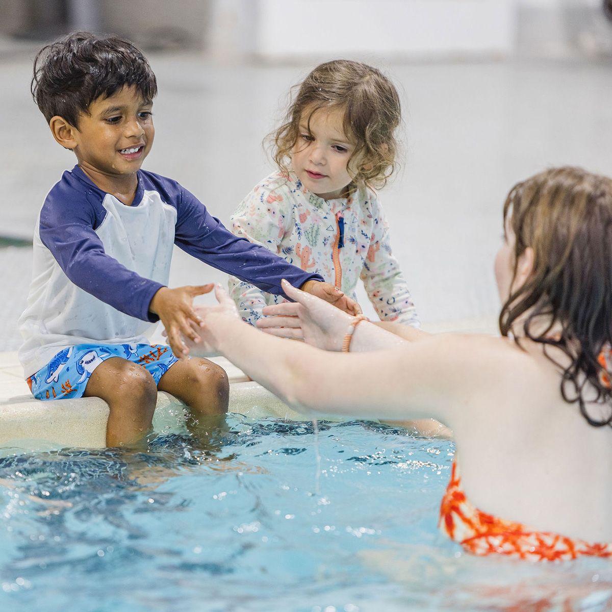 Swimming lessons at DC summer camp